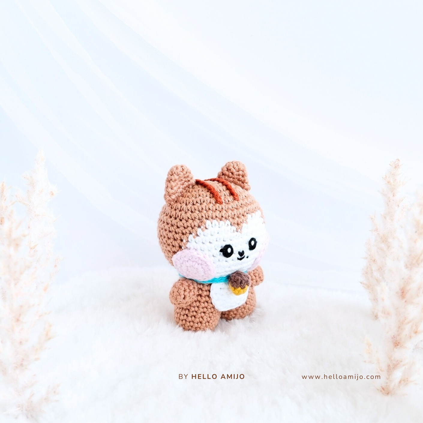 Tiny Squirrel Amigurumi Crochet Pattern PDF