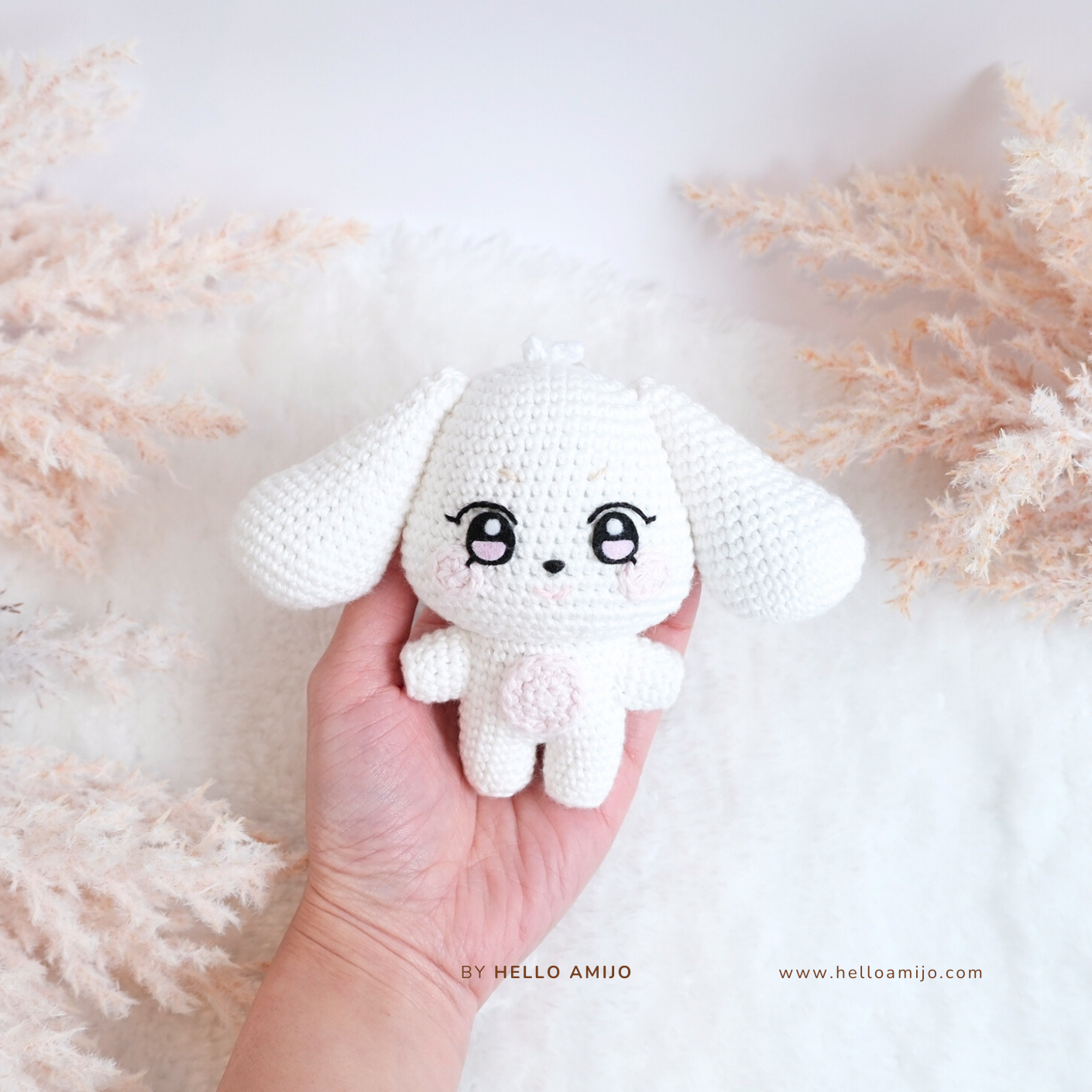 Lovely White Puppy Amigurumi Crochet Pattern PDF