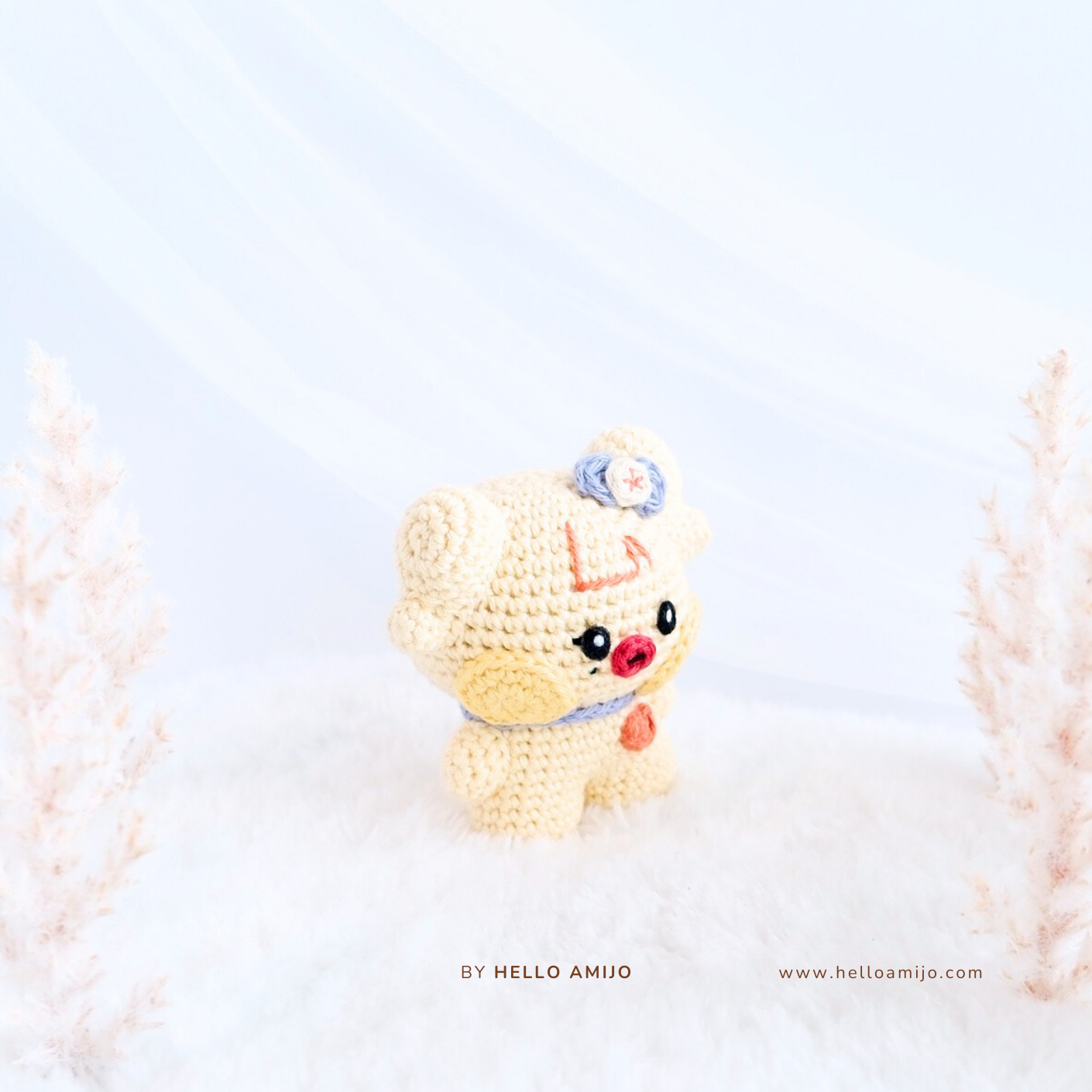 Tiny Yellow Duck Amigurumi Crochet Pattern PDF