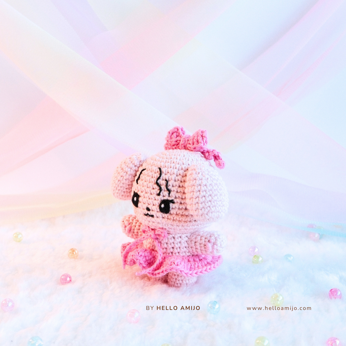Lady Sakura Amigurumi Crochet Pattern PDF