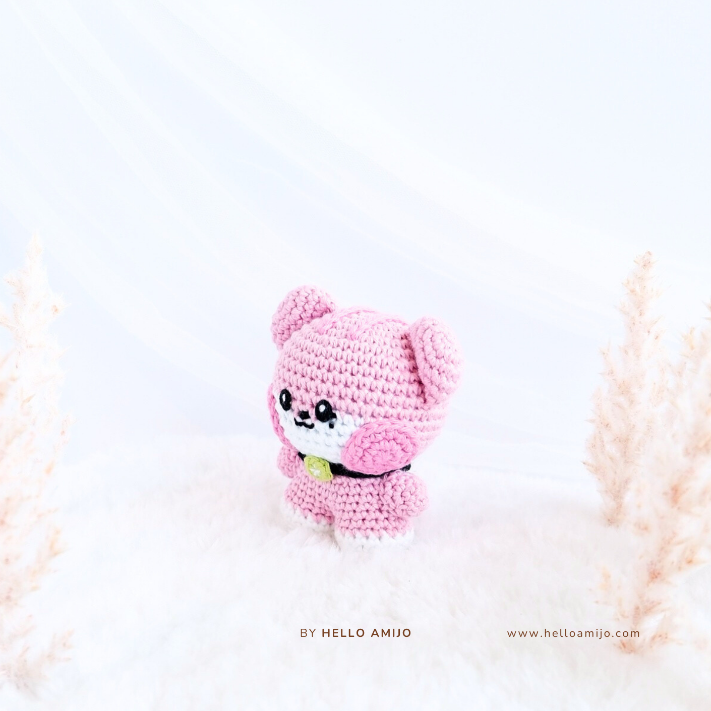Tiny Pink Tiger Amigurumi Crochet Pattern PDF