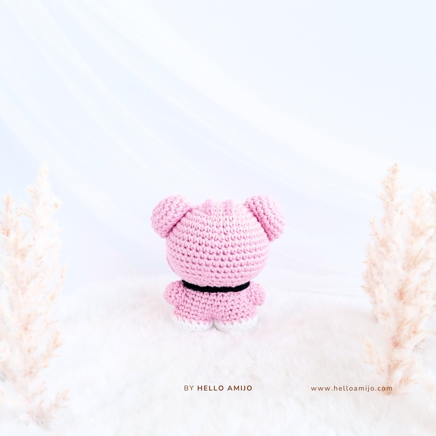 Tiny Pink Tiger Amigurumi Crochet Pattern PDF