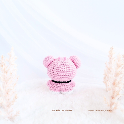 Tiny Pink Tiger Amigurumi Crochet Pattern PDF
