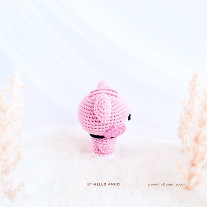 Tiny Pink Tiger Amigurumi Crochet Pattern PDF