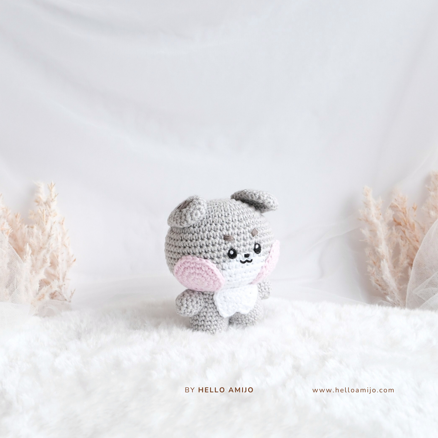 Chubby Bulldog Amigurumi Crochet Pattern PDF