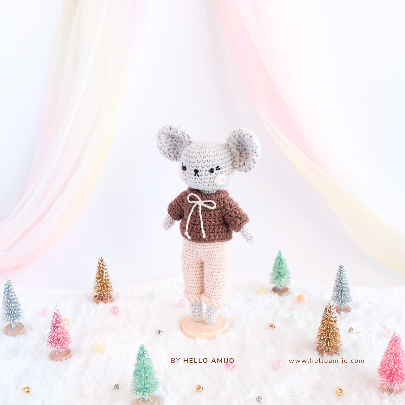 Jack the Mouse Amigurumi Crochet Pattern PDF