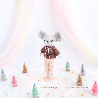 Jack the Mouse Amigurumi Crochet Pattern PDF