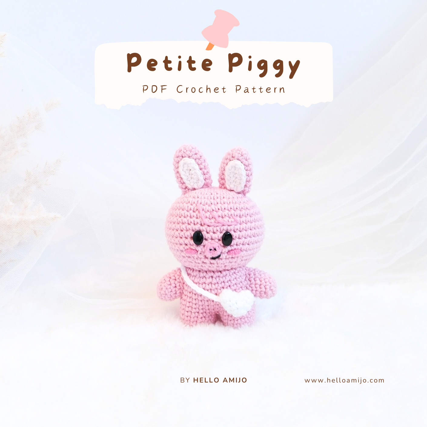 Petite Piggy Amigurumi Crochet Pattern PDF