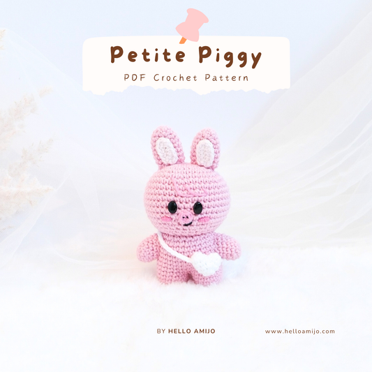 Petite Piggy Amigurumi Crochet Pattern PDF