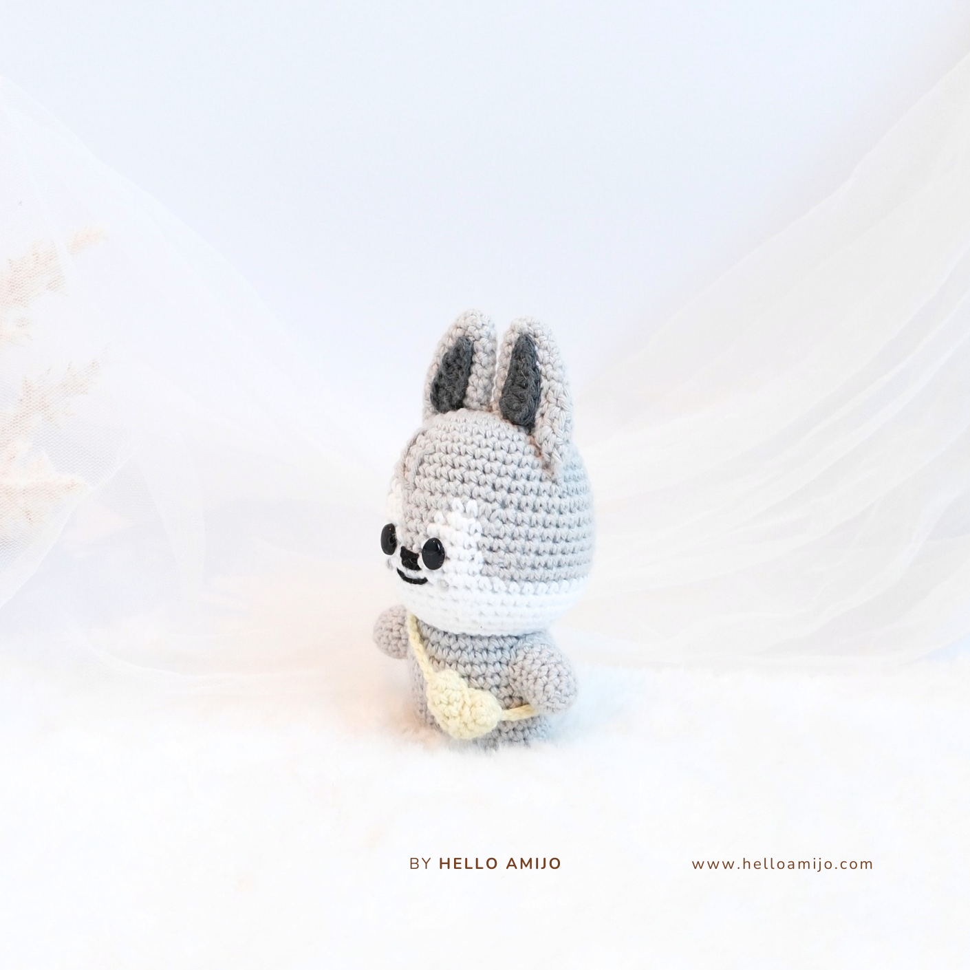 Petite Wolfie Amigurumi Crochet Pattern PDF