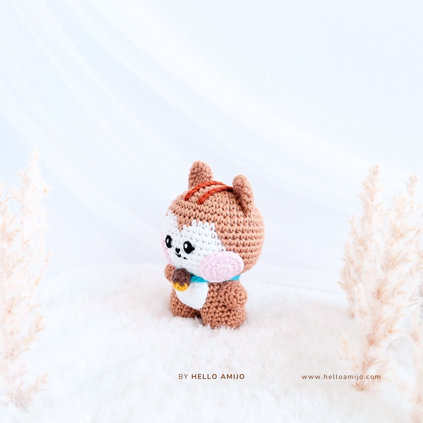 Tiny Squirrel Amigurumi Crochet Pattern PDF