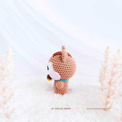 Tiny Squirrel Amigurumi Crochet Pattern PDF