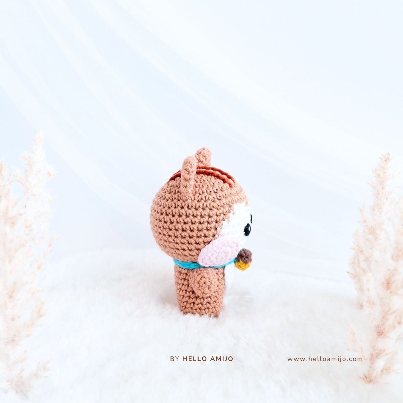 Tiny Squirrel Amigurumi Crochet Pattern PDF