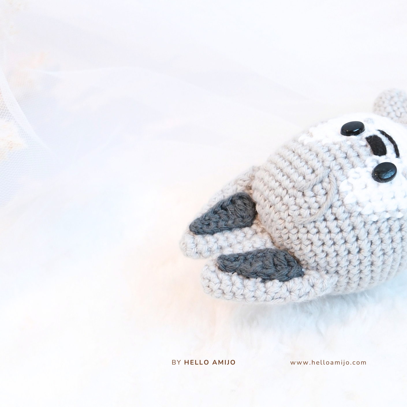 Petite Wolfie Amigurumi Crochet Pattern PDF