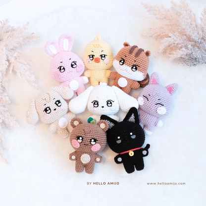 Bundle 8 in 1 Lovely Amigurumi Crochet Pattern PDF