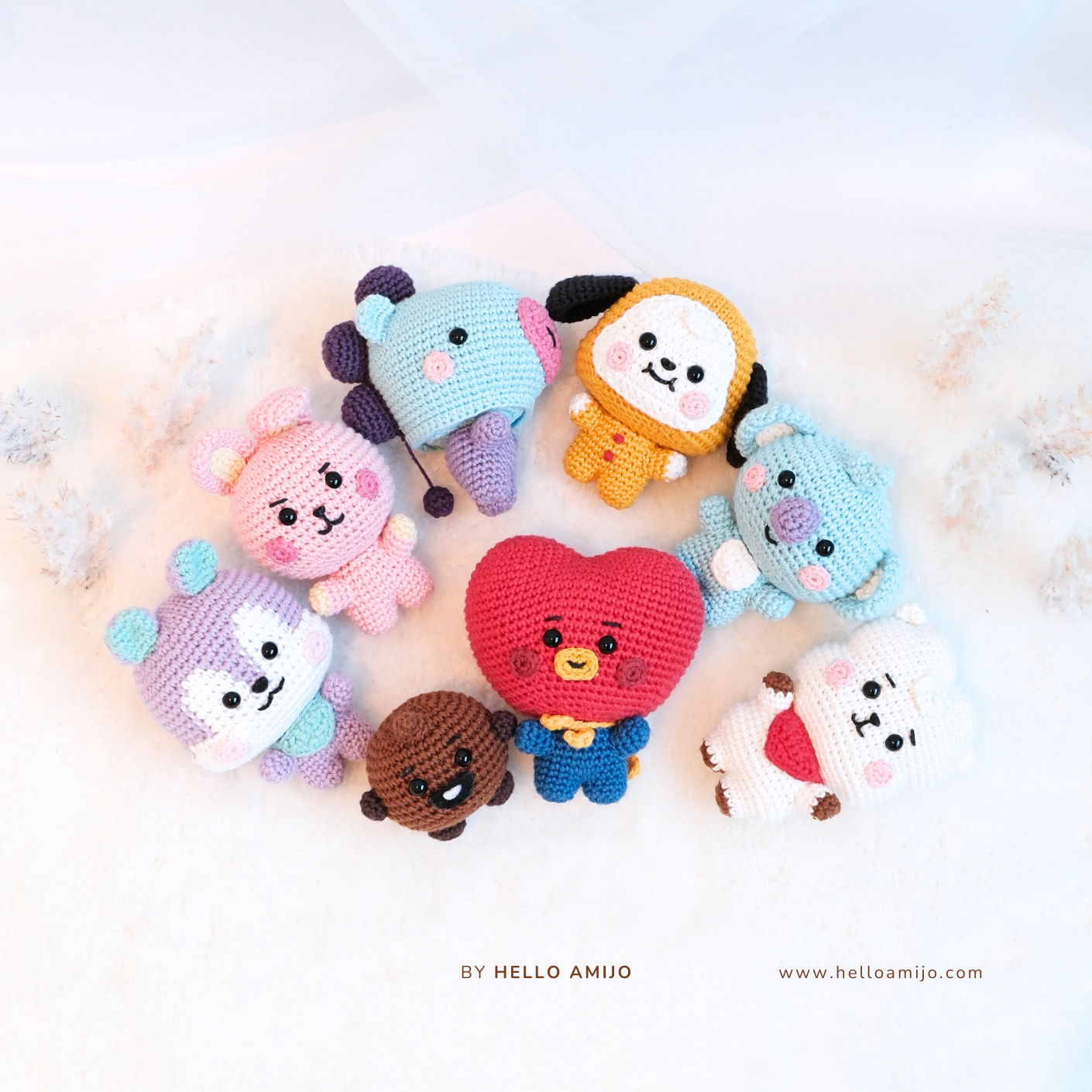 Bundle 8 in 1 Cutie Amigurumi Crochet Pattern PDF