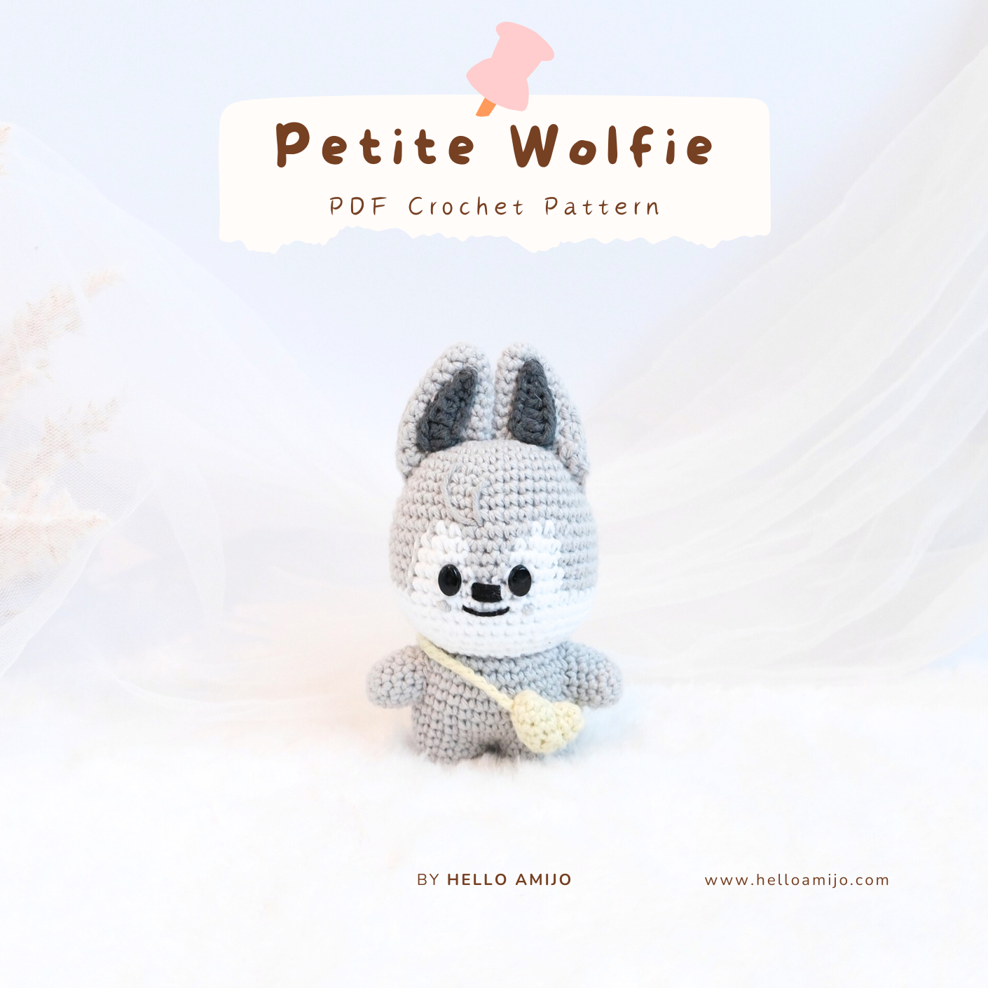 Petite Wolfie Amigurumi Crochet Pattern PDF