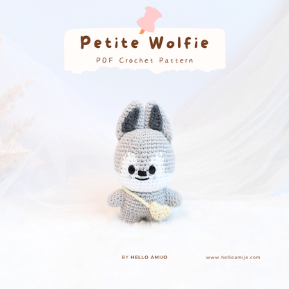 Petite Wolfie Amigurumi Crochet Pattern PDF