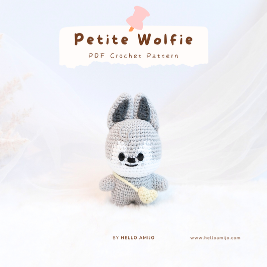 Petite Wolfie Amigurumi Crochet Pattern PDF