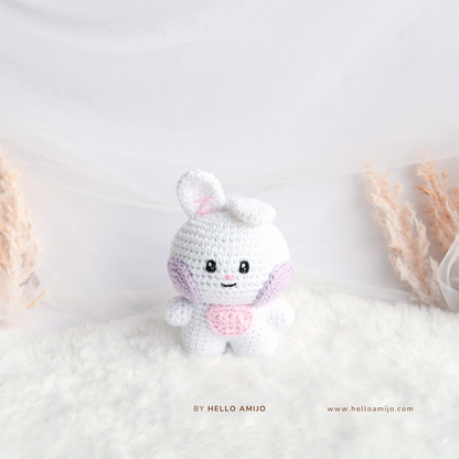 Chubby Bunny Amigurumi Crochet Pattern PDF