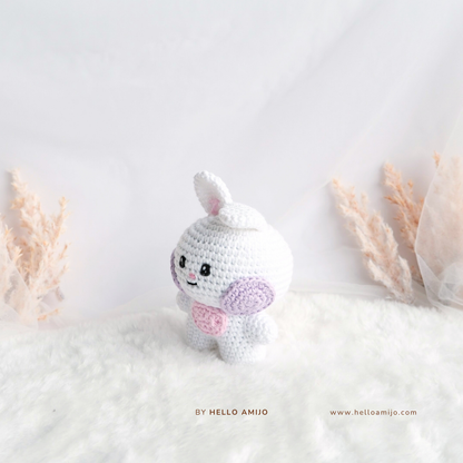 Chubby Bunny Amigurumi Crochet Pattern PDF