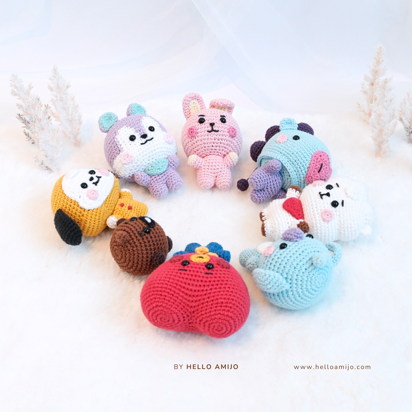 Bundle 8 in 1 Cutie Amigurumi Crochet Pattern PDF