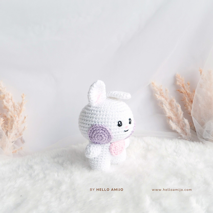 Chubby Bunny Amigurumi Crochet Pattern PDF