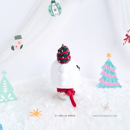 Christmas Wolf Amigurumi Crochet Pattern PDF