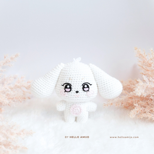 Lovely White Puppy Amigurumi Crochet Pattern PDF
