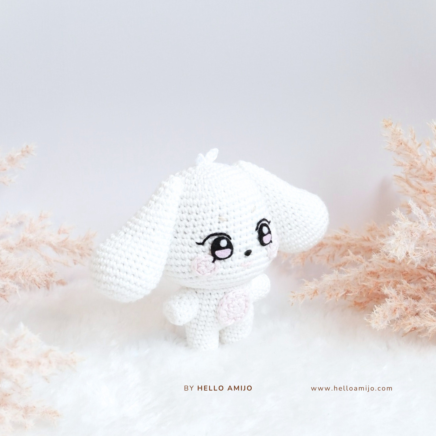 Lovely White Puppy Amigurumi Crochet Pattern PDF