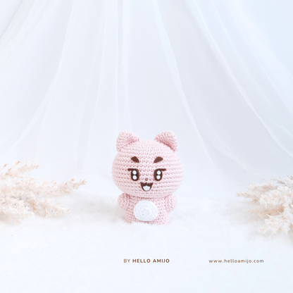 Pastel Cat Amigurumi Crochet Pattern PDF