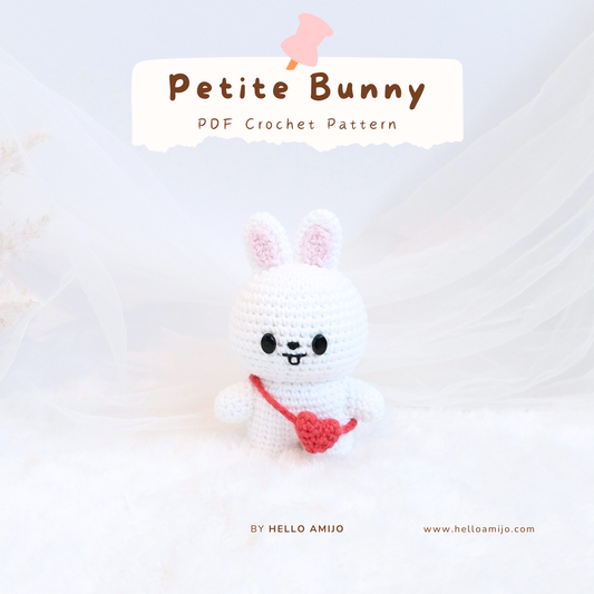 Petite Bunny Amigurumi Crochet Pattern PDF