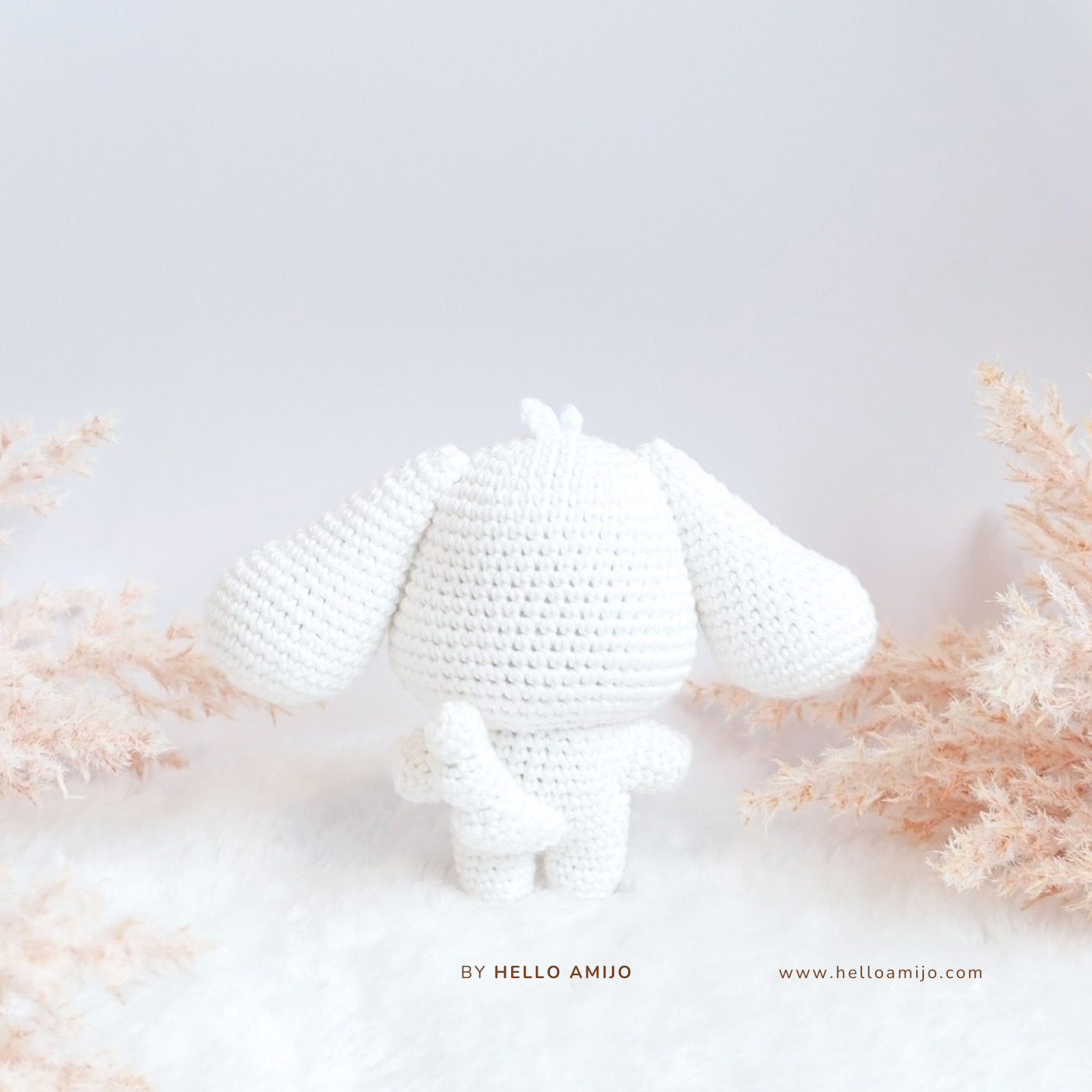 Lovely White Puppy Amigurumi Crochet Pattern PDF
