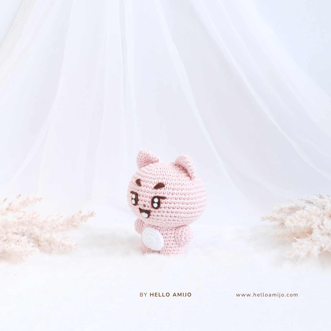 Pastel Cat Amigurumi Crochet Pattern PDF