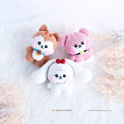 Bundle 6 in 1 Tiny Amigurumi Crochet Pattern PDF