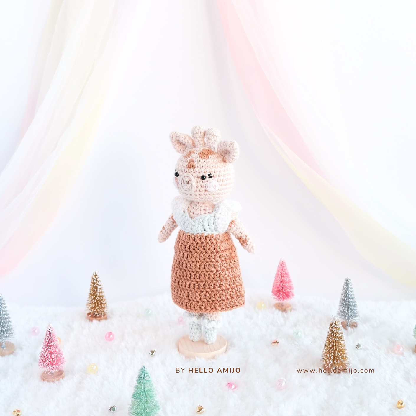 Penny the Giraffe Amigurumi Crochet Pattern PDF