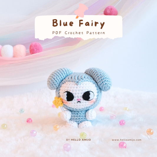 Blue Fairy Amigurumi Crochet Pattern PDF