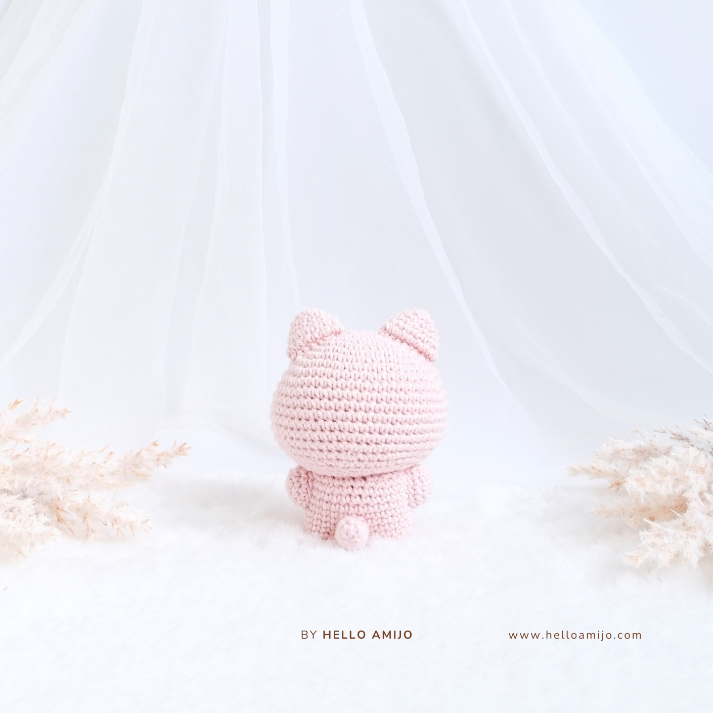 Pastel Cat Amigurumi Crochet Pattern PDF