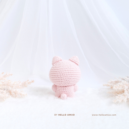 Pastel Cat Amigurumi Crochet Pattern PDF