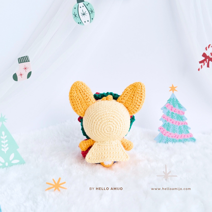 Christmas Fox Amigurumi Crochet Pattern PDF