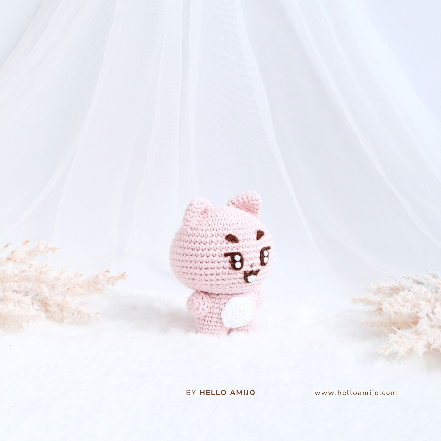 Pastel Cat Amigurumi Crochet Pattern PDF
