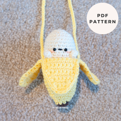 Banana Amigurumi Crochet Pattern PDF