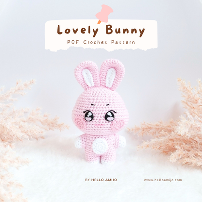 Lovely Bunny Amigurumi Crochet Pattern PDF