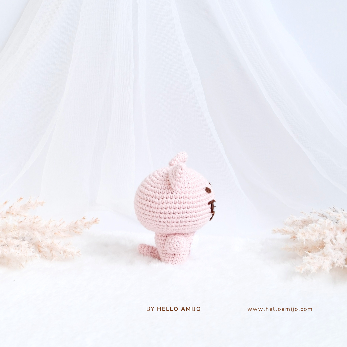 Pastel Cat Amigurumi Crochet Pattern PDF