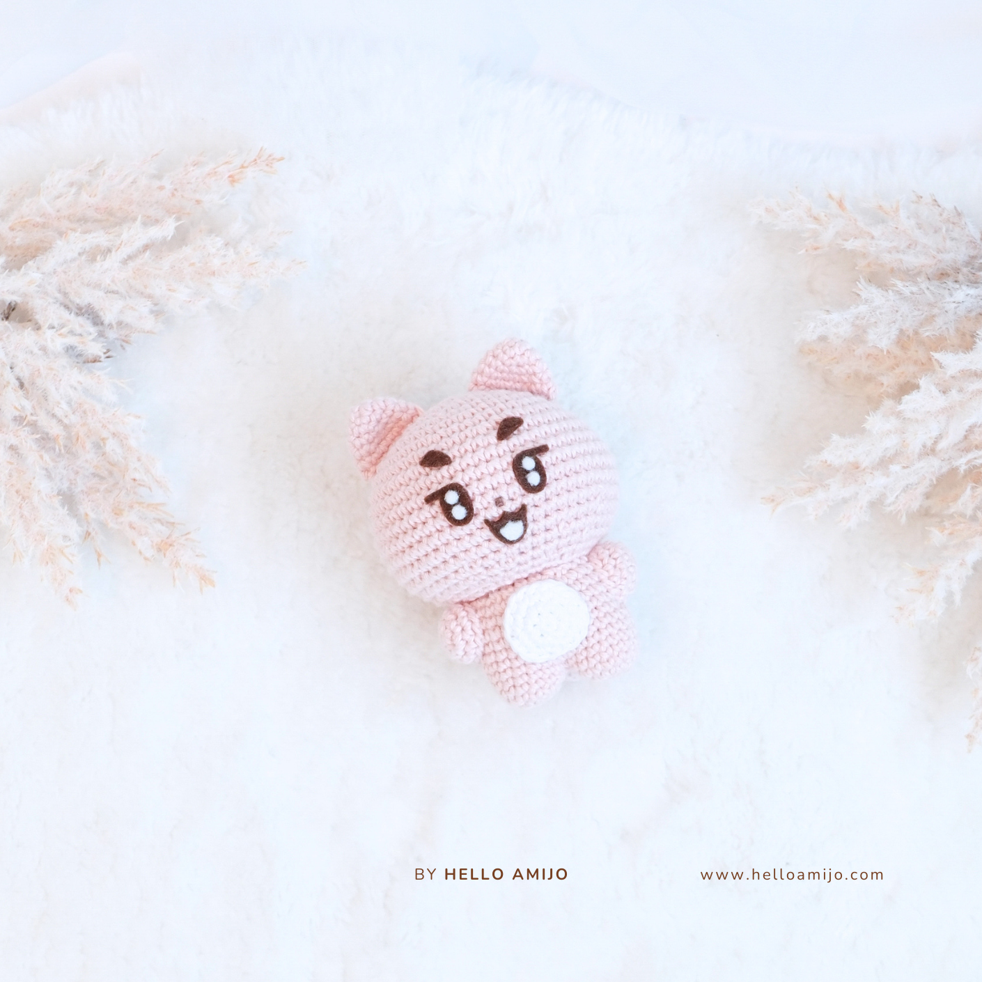 Pastel Cat Amigurumi Crochet Pattern PDF