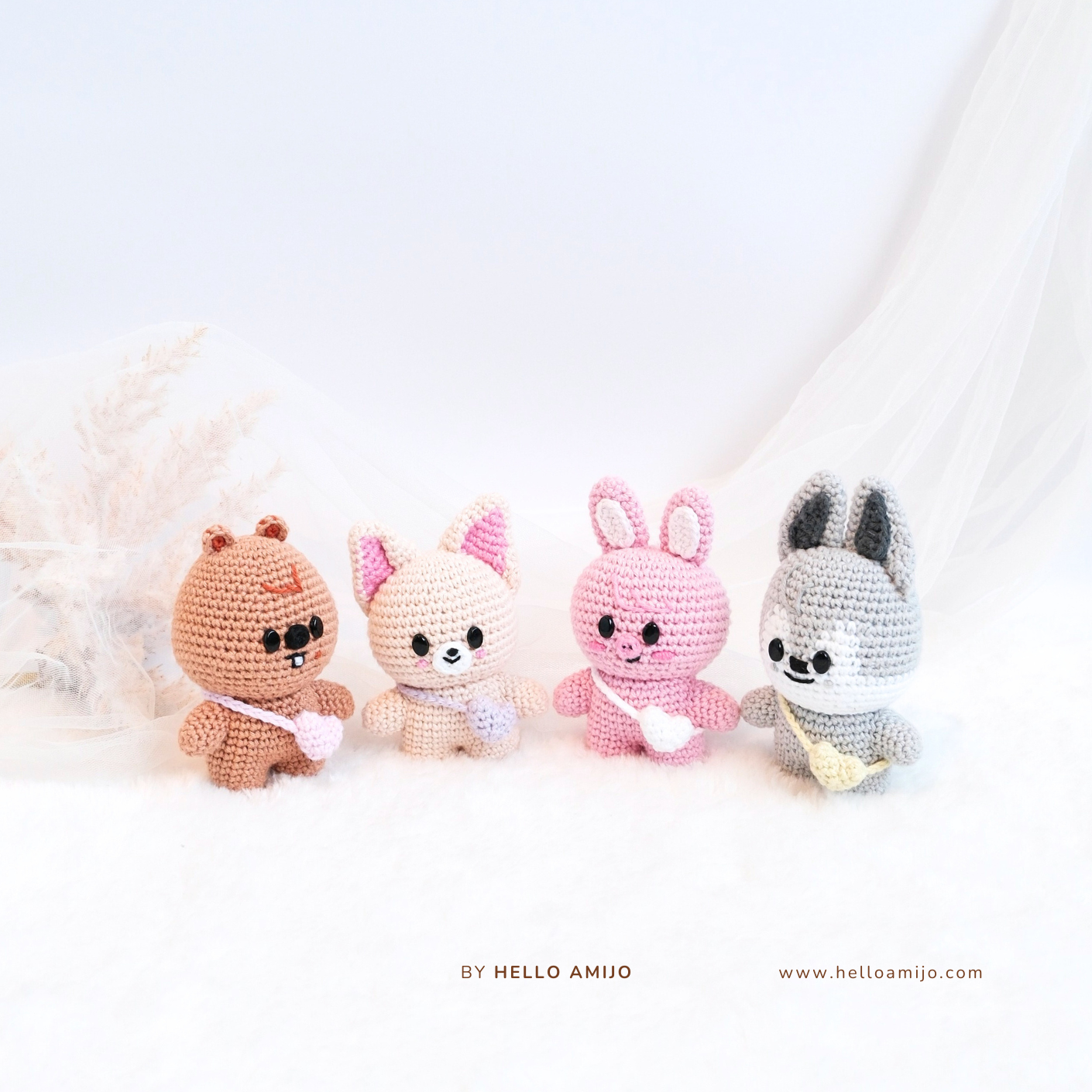 Bundle 8 in 1 Petite Amigurumi Crochet Pattern