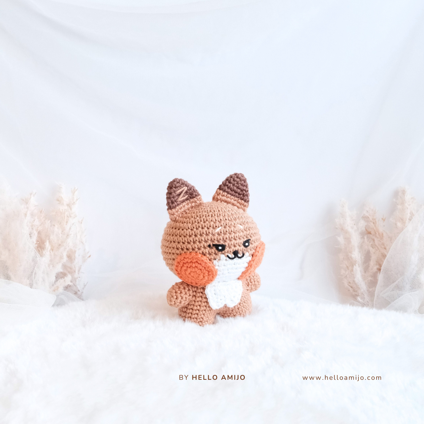 Chubby Fox Amigurumi Crochet Pattern PDF
