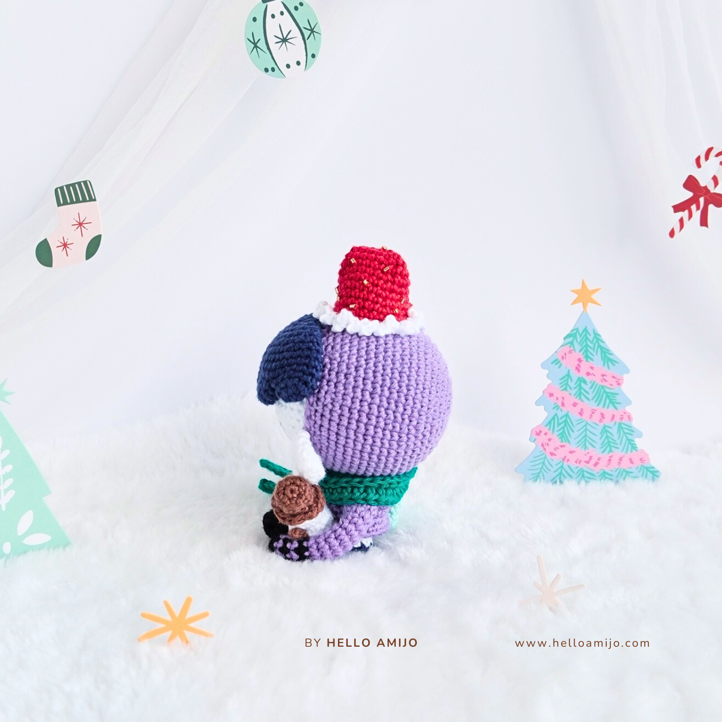 Christmas Fallen Angel Amigurumi Crochet Pattern PDF