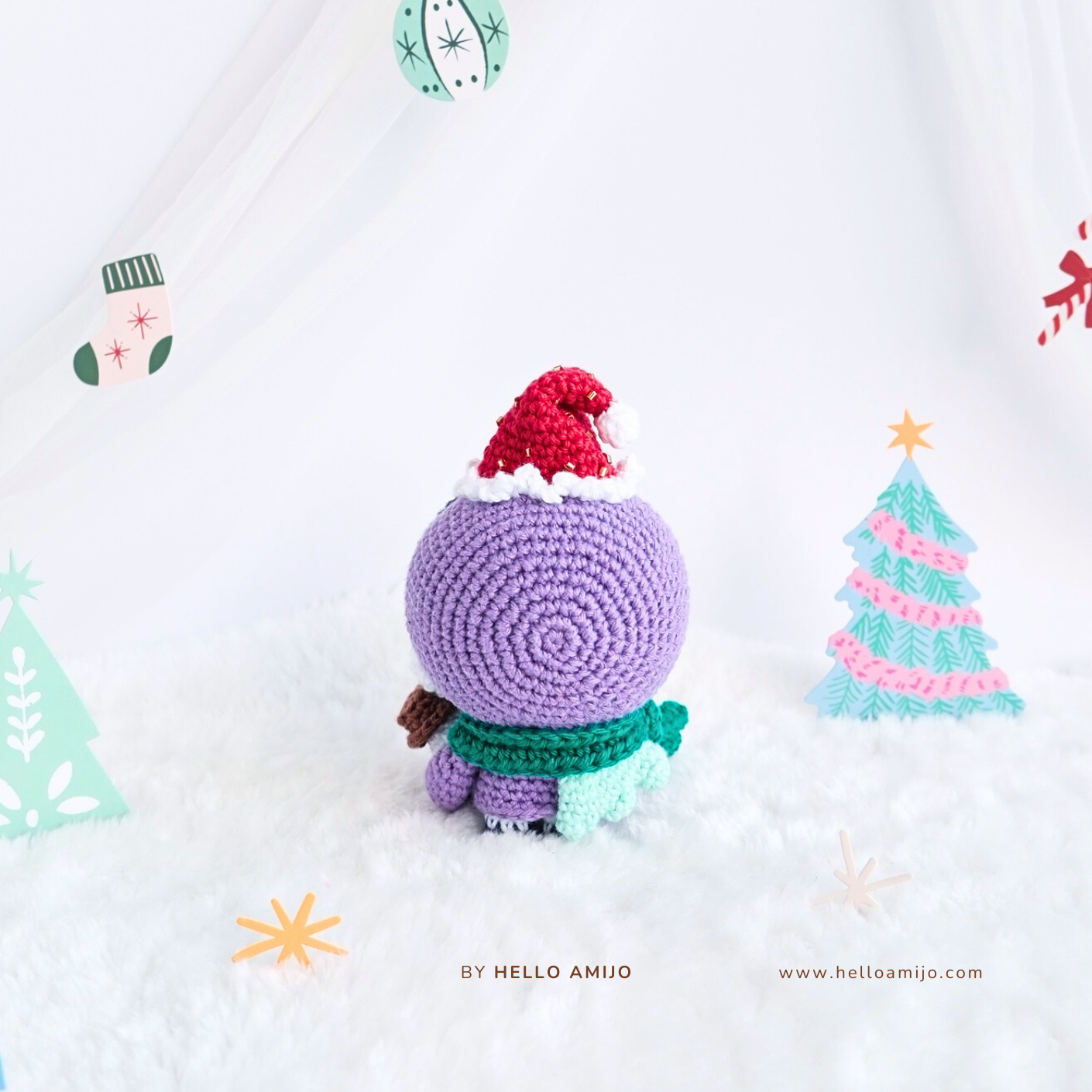 Christmas Fallen Angel Amigurumi Crochet Pattern PDF