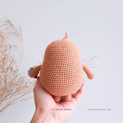 Floral Potato Amigurumi Crochet Pattern PDF